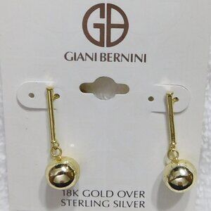 𝅺J118 Giani Bernini Polished Ball Drop Earrings